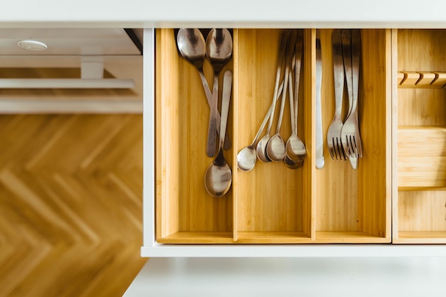 Kitchen Utensils Neatly in a Drawer